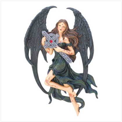 Gothic Angel Plaque Spirituality shows its wild side with this rock and 